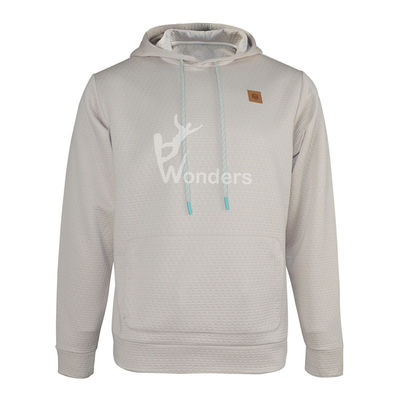 Langarm Mens Hoodie Sweatshirt Met Drawcord